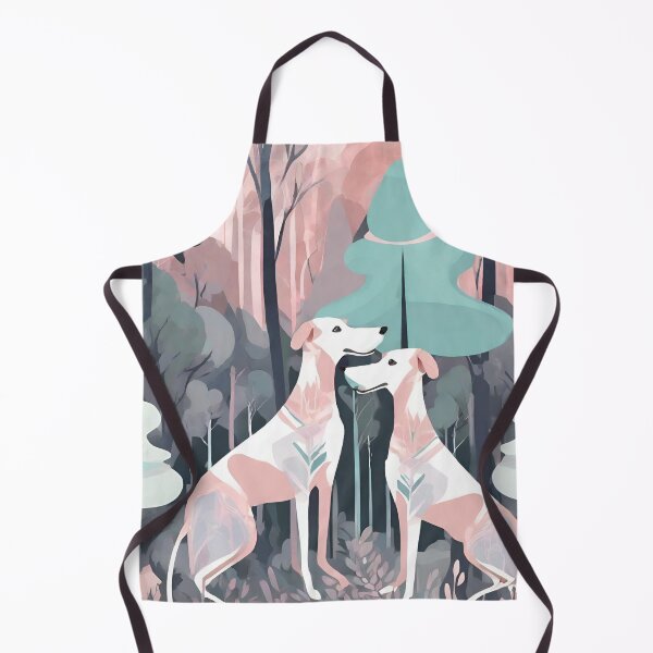 Item preview, Two dogs in the forest wall art designed and sold by VickyJo111.