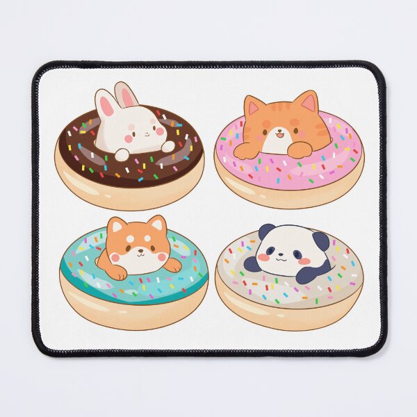 Item preview, Kawaii doughnut animals pack designed and sold by YaraCuteArt.