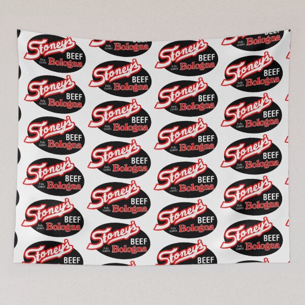 Item preview, Stoney's Bologna - Oval Logo - Transparent Red Black designed and sold by okaybut whatif.