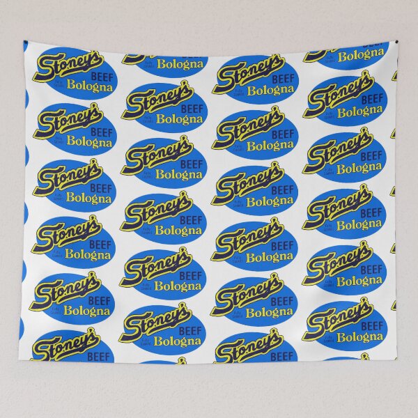 Item preview, Stoney's Bologna - Oval Logo - Navy Yellow designed and sold by okaybut whatif.