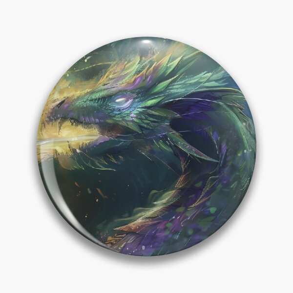 Item preview, Cool green fire dragon digital art designed and sold by Aroeldesigns.