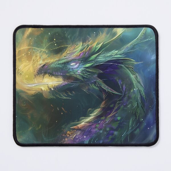 Item preview, Cool green fire dragon digital art designed and sold by Aroeldesigns.