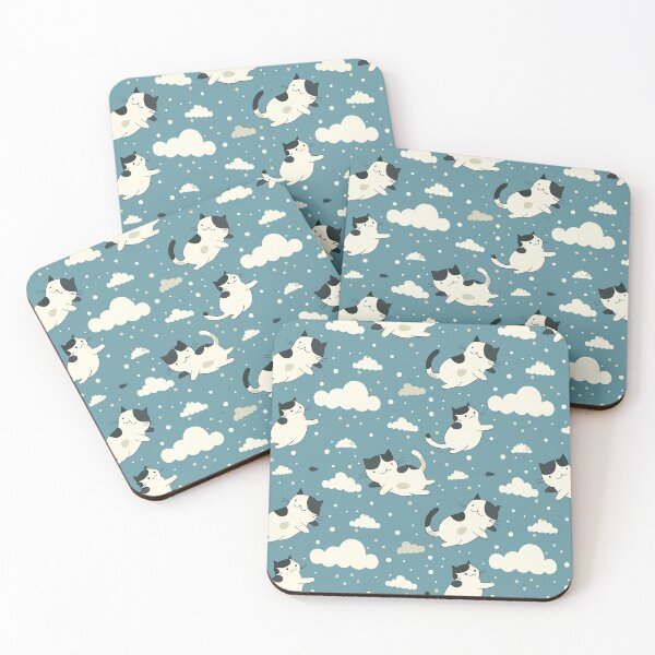 Item preview, Cats Falling From The Snowy Sky Pattern designed and sold by DreamBackDrops.