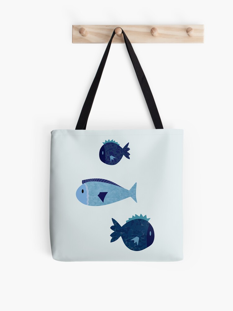 Thumbnail 1 of 2, Tote Bag, Cute Fish Art designed and sold by CarlaBaremb.