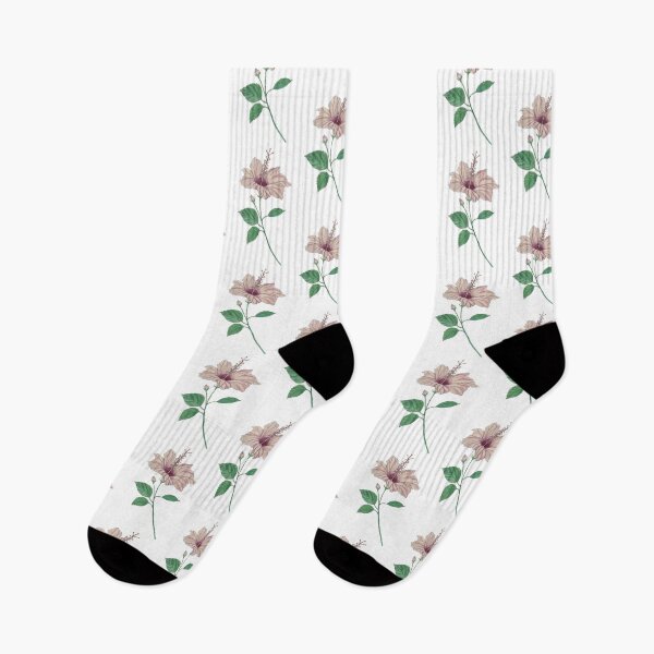Item preview, Single pink hibiscus flower in watercolour.  designed and sold by esvb.