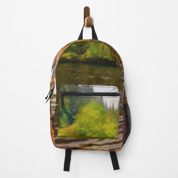 Item preview, large tree growing over river bank designed and sold by Taya Johnston.