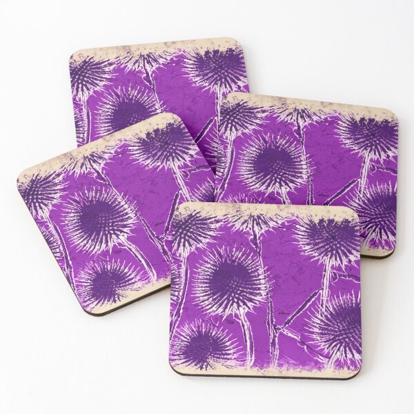 Item preview, vintage Thistle Purple rolled ink print - dePace' designed and sold by mrpropcake.
