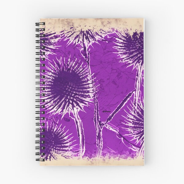 Item preview, vintage Thistle Purple rolled ink print - dePace' designed and sold by mrpropcake.