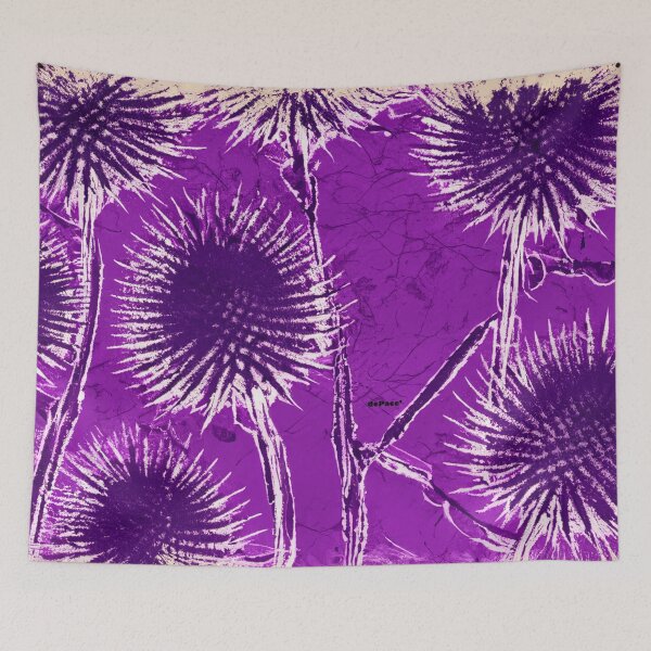 Item preview, vintage Thistle Purple rolled ink print - dePace' designed and sold by mrpropcake.
