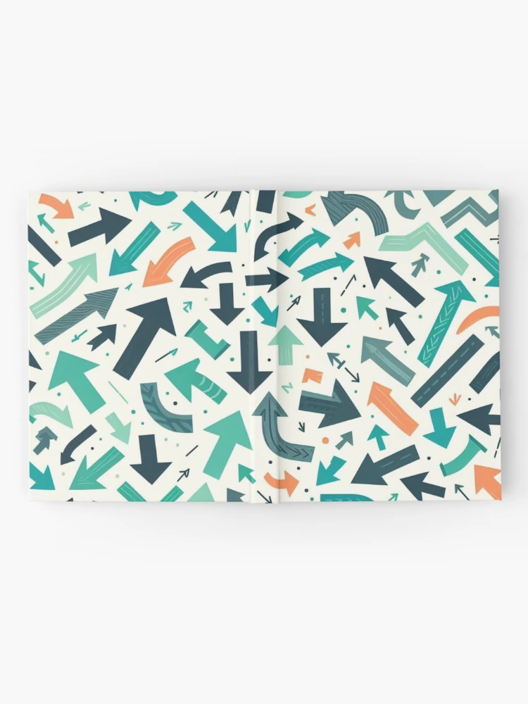 Thumbnail 2 of 3, Journal, Micro Movements: Tiny Arrow Pattern designed and sold by Rui Fernandes.