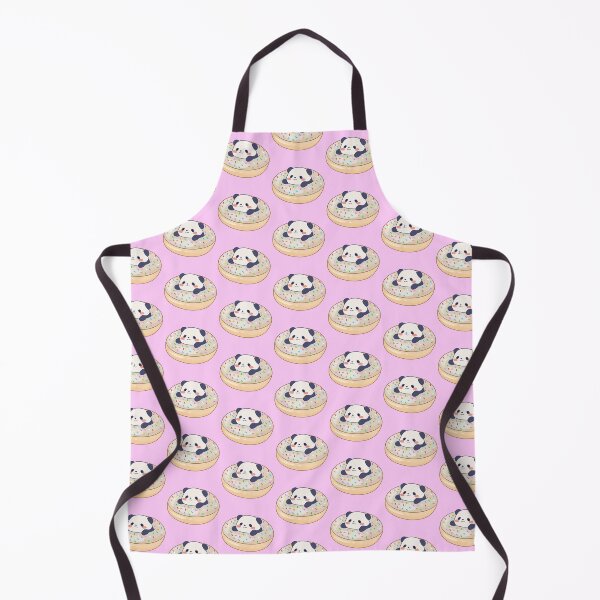 Item preview, Kawaii panda bear in a doughnut designed and sold by YaraCuteArt.