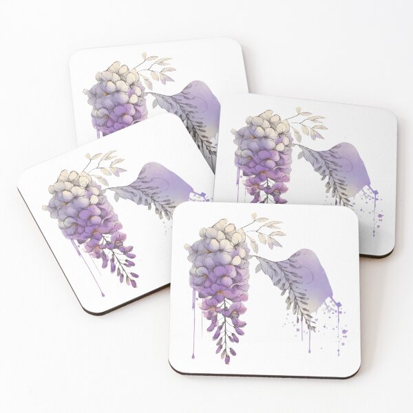 Item preview, Wisteria Whimsical doodle draw paint designed and sold by EmeraldeaArt.
