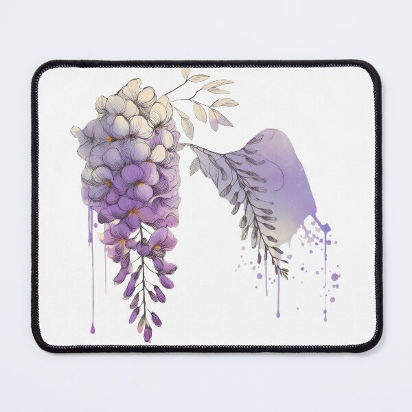 Item preview, Wisteria Whimsical doodle draw paint designed and sold by EmeraldeaArt.