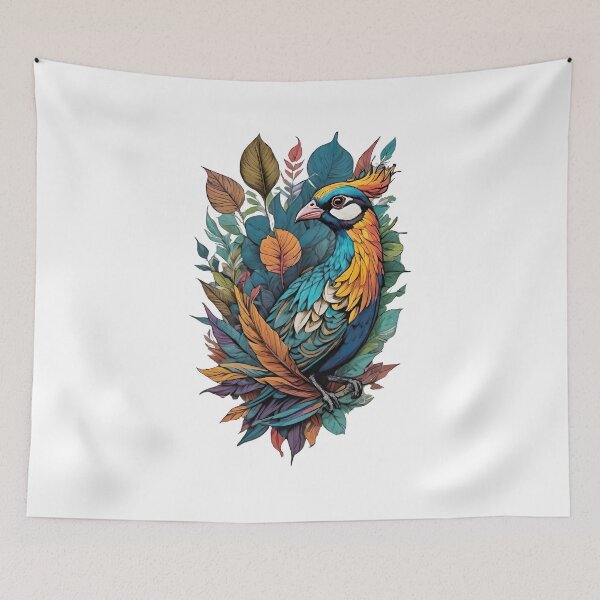 Item preview, COLORFUL BIRD ON A TREE BRANCH designed and sold by digitalartlb.