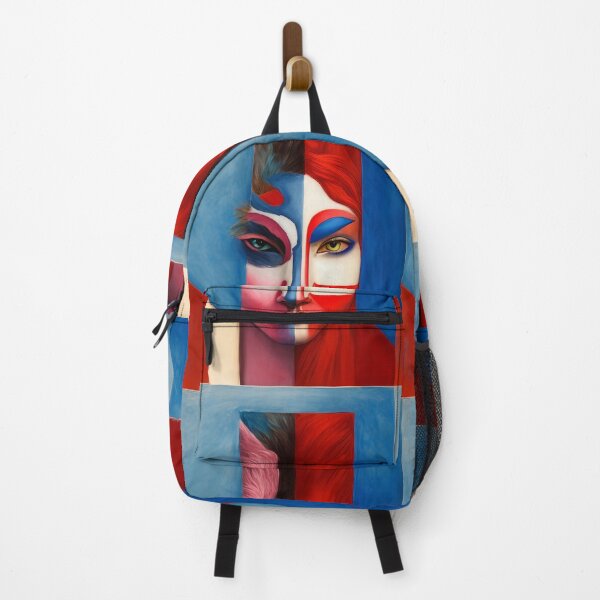 Item preview, Woman in Red and Blue designed and sold by Glozzila.