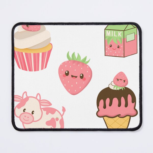 Item preview, Cute Strawberry Cow Sticker Pack designed and sold by EllesBellesArt.