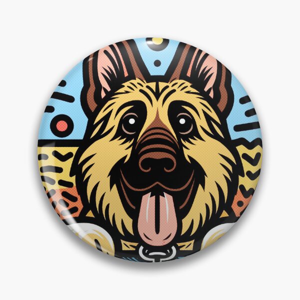 Item preview, German Shepherd Pop Art designed and sold by FunnehGacha.