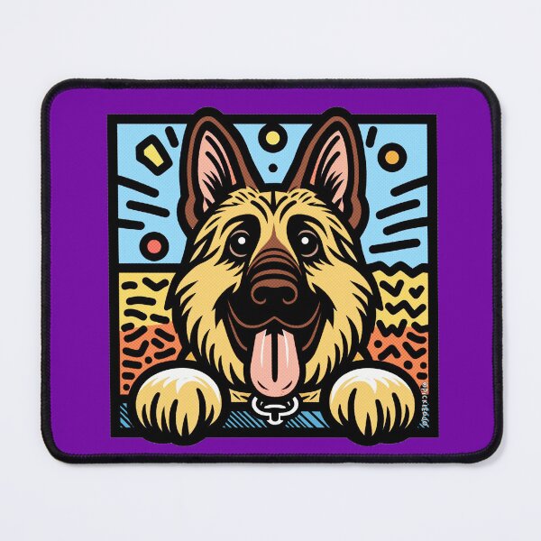 Item preview, German Shepherd Pop Art designed and sold by FunnehGacha.