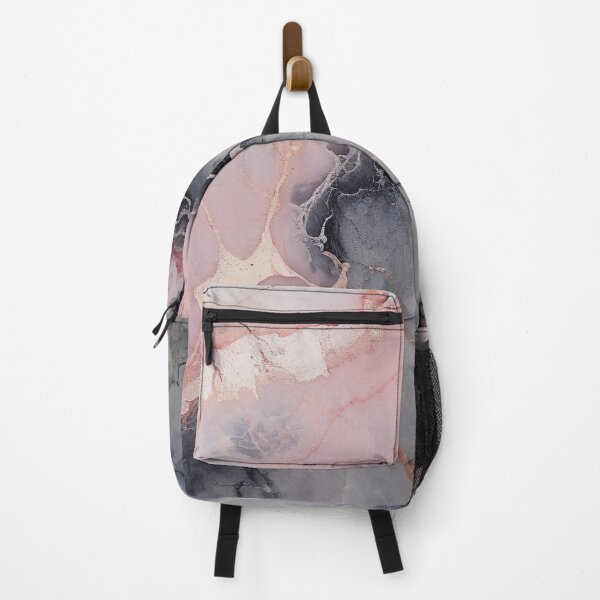 Item preview, Abstract Art Pink Grey Agate Design Nature Print designed and sold by fluffstuffgifts.