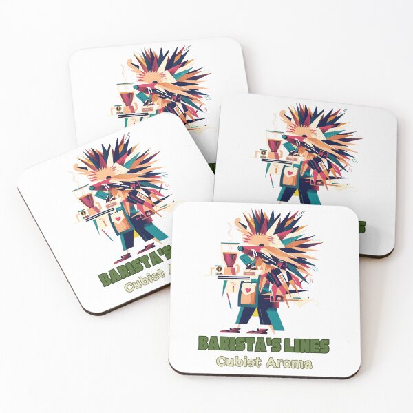 Item preview, Abstract Brew Maestro - 'Barista's Lines' Cubist Coffee designed and sold by Moisky Patterns.