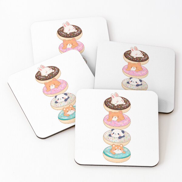 Item preview, Cute animals doughnut stack designed and sold by YaraCuteArt.