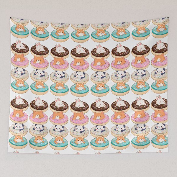 Item preview, Cute animals doughnut stack designed and sold by YaraCuteArt.