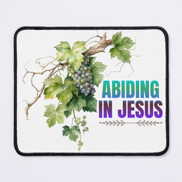 Item preview, Abiding in Jesus, Vine Branch & Grapes Art designed and sold by Faithloveshop.