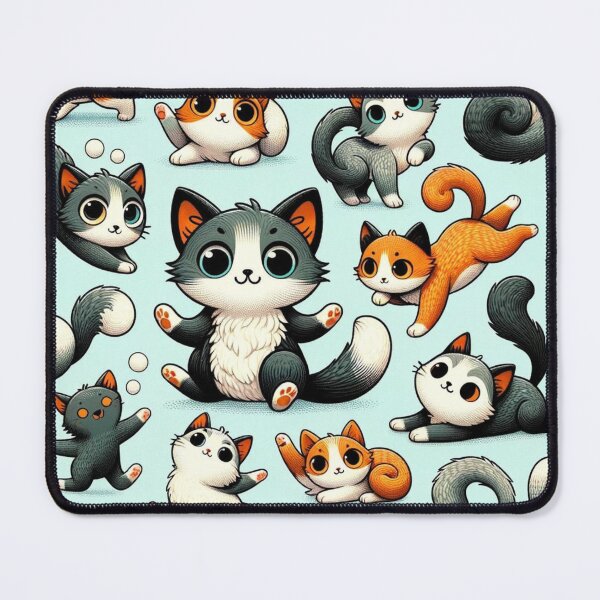 Item preview, Gatos caprichosos: un diseño de patrón divertido designed and sold by Merchbes.