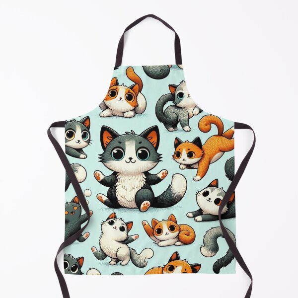 Item preview, Whimsical Cats: A Playful Pattern Design designed and sold by Merchbes.