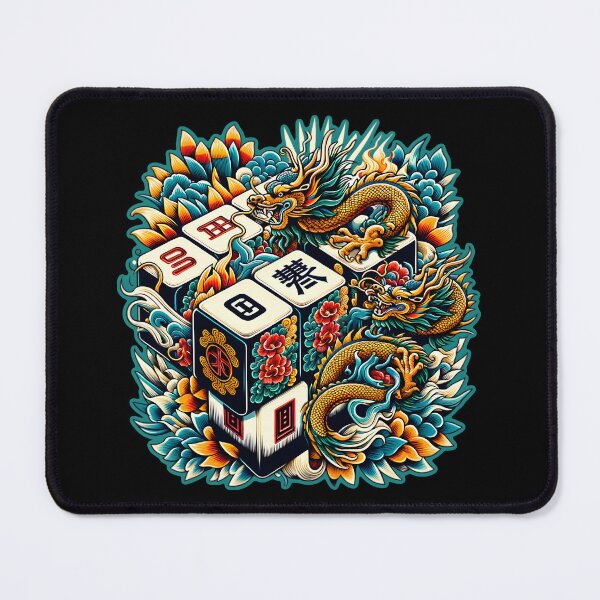 Item preview, Vibrant Dragon Mahjong Tile designed and sold by Unitepeople.