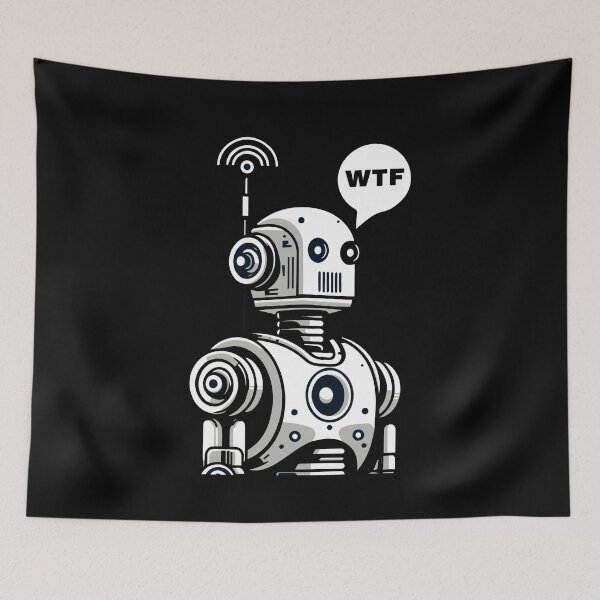 Item preview, Robot Becomes Aware designed and sold by ArtFactoryAI.