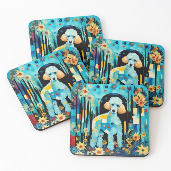 Item preview, A poodle dog among exotic flowers. designed and sold by Natalia-Vlad.