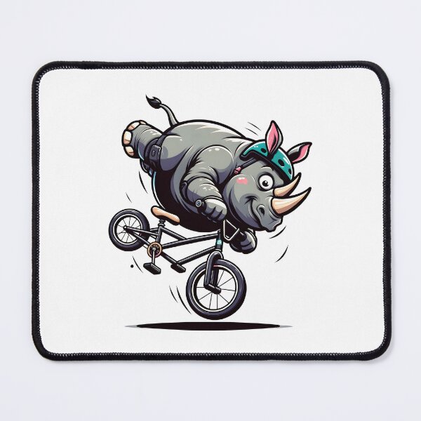 Item preview, Rhinoceros on Bike BMX Rhinoceros on Bicycle designed and sold by Bomba Visual.