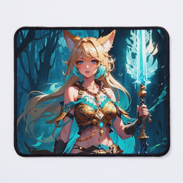 Item preview, Whiskered Wanderer - Cat Anime Girl designed and sold by ShiroStore.