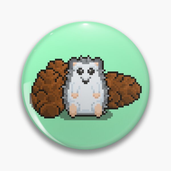 Aperçu de l'œuvre Pixel Art, Hérisson Pomme De Pin créée et vendue par PixelCarvel.