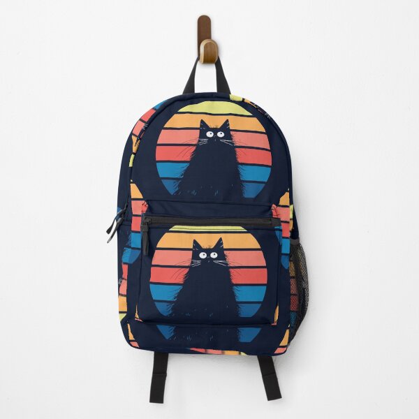 Item preview, Retro Cat Sunset - Vintage Feline Silhouette designed and sold by Sir Meow Meow.