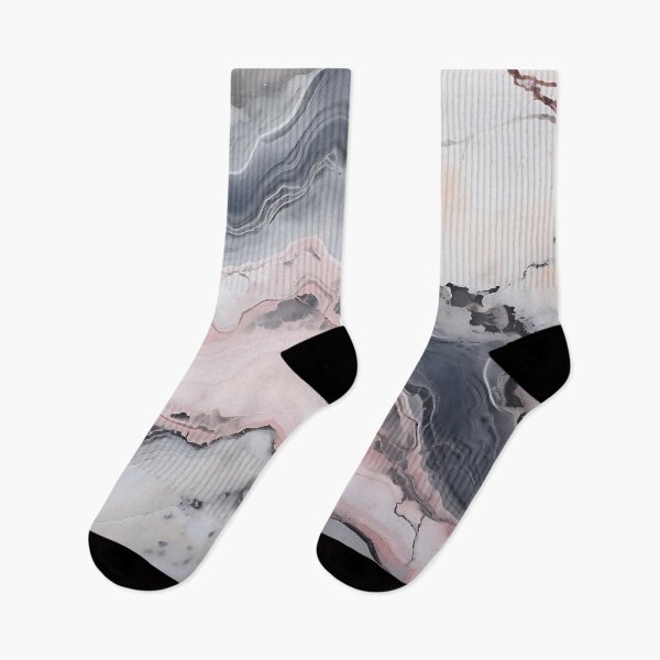 Item preview, Abstract Art Pink Grey Agate Design Nature Print  designed and sold by fluffstuffgifts.