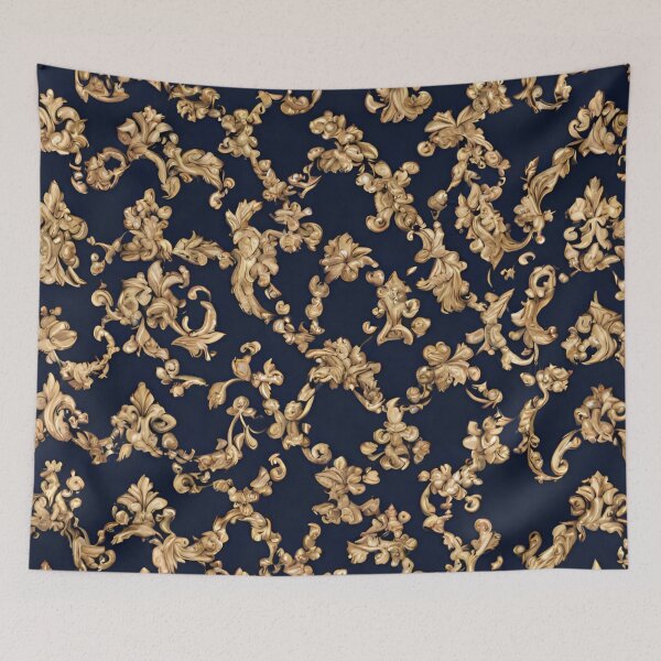 Item preview, Blue Gold Royal Pattern designed and sold by StylesVero.