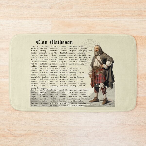 Item preview, Matheson Scottish Clan History  designed and sold by BagTown Clans.