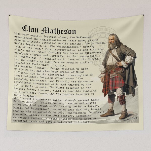 Item preview, Matheson Scottish Clan History  designed and sold by BagTown Clans.