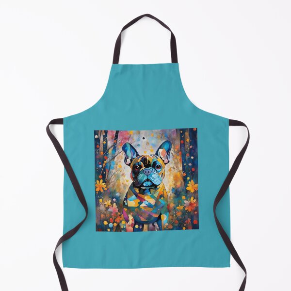 Item preview, A dog of the Bulldog breed among exotic flowers. designed and sold by Natalia-Vlad.