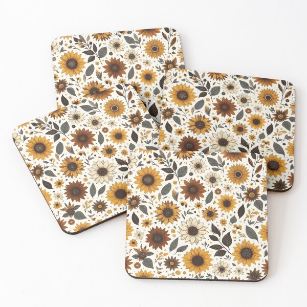 Item preview, Tiny Sunflowers: Miniature Spring Pattern designed and sold by Rui Fernandes.