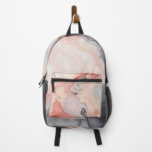Item preview, Abstract Art Pink Grey Agate Design Nature Print designed and sold by fluffstuffgifts.