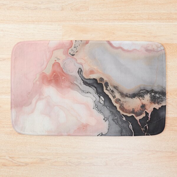 Item preview, Abstract Art Pink Grey Agate Design Nature Print  designed and sold by fluffstuffgifts.