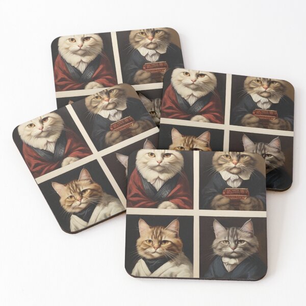 Item preview, Four Meme Cats of the Apocalipse designed and sold by DanaMechaela.