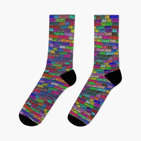 Item preview, 3D Rainbow Brick Texture Pattern designed and sold by TheRulerofEarth.