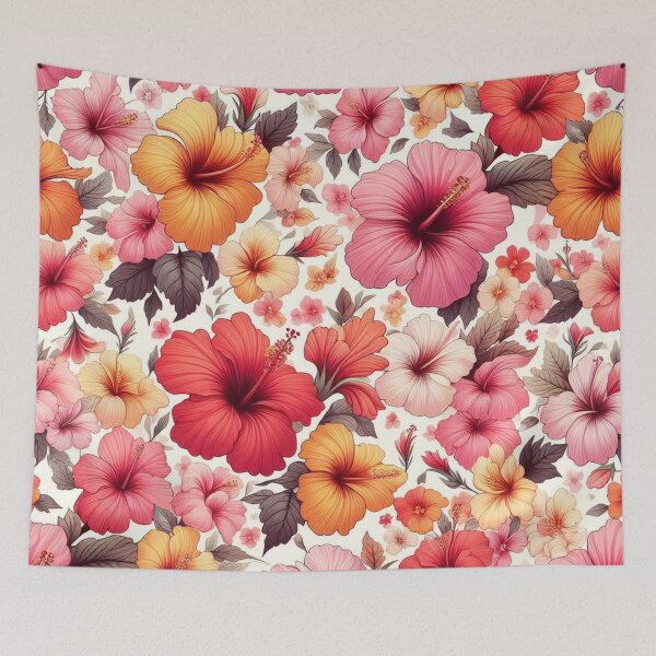 Item preview, Tropical Elegance: Hibiscus Pattern designed and sold by Rui Fernandes.