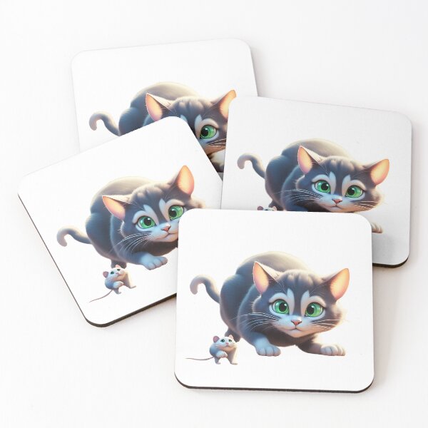 Item preview, Mouse and cat  funny  weird  designed and sold by Coolparrotgirl.