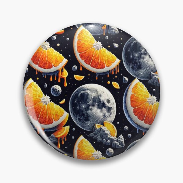 Artikelvorschau, Orbital Citrus: Mond- und Orangenfusion entworfen und verkauft von Merchbes.