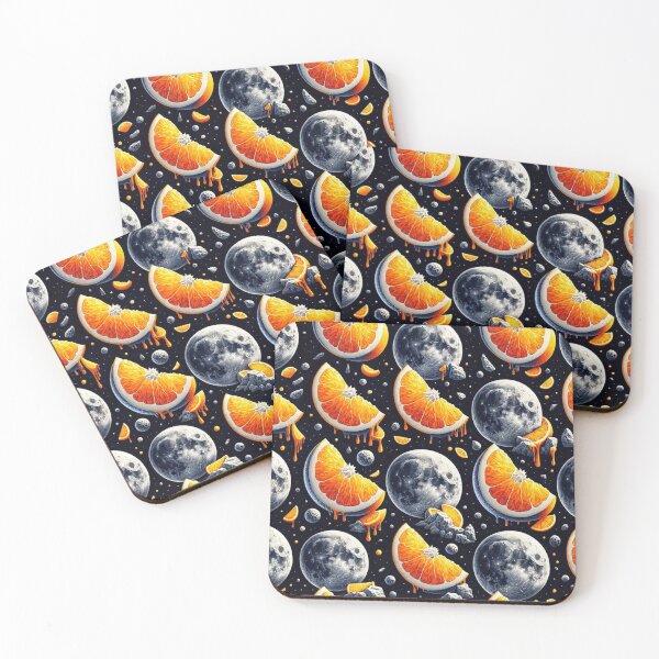 Item preview, Orbital Citrus: Moon and Orange Fusion designed and sold by Merchbes.